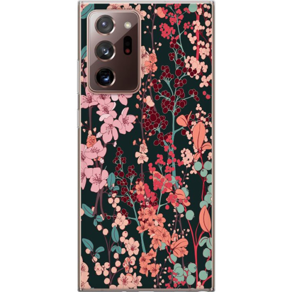 Samsung Galaxy Note20 Ultra Gennemsigtig cover Blomster