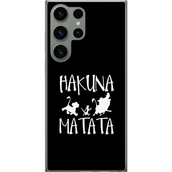 Samsung Galaxy S23 Ultra Läpinäkyvä kuori Hakuna Matata