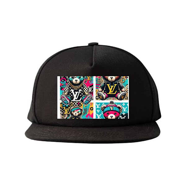 Snapback for Voksen | Justerbar Caps LV Teddy svart one size