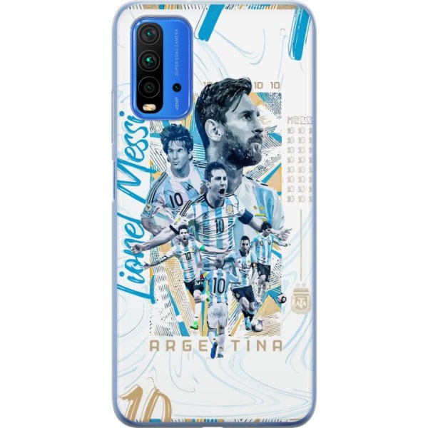 Xiaomi Redmi 9T Gennemsigtig cover Lionel Messi