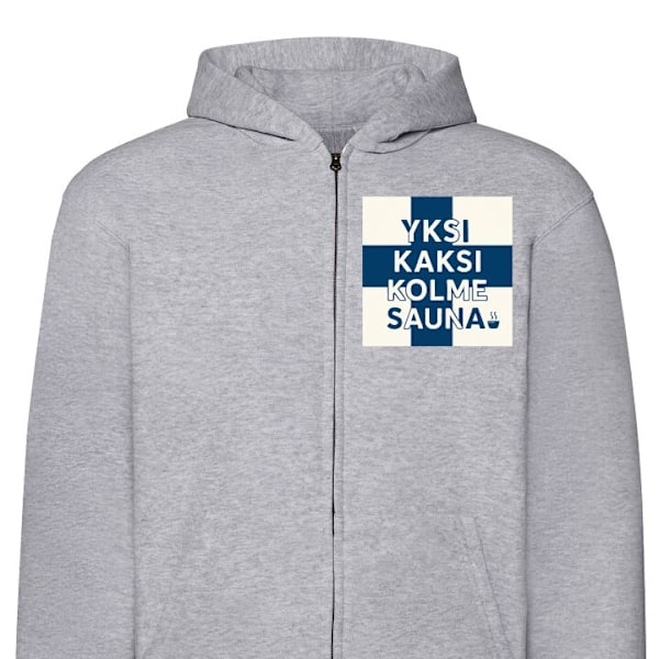 Zip-Hoodie för Barn | Huvtröja med Dragkedja KAJ Bara bada b grå one size
