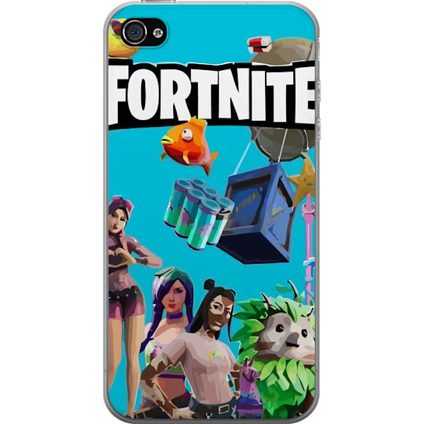 Apple iPhone 4 Läpinäkyvä kuori Fortnite