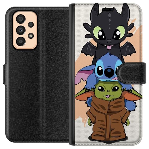 Kompatibelt Plånboksfodral till Samsung Galaxy A33 5G Lilo and Stitch