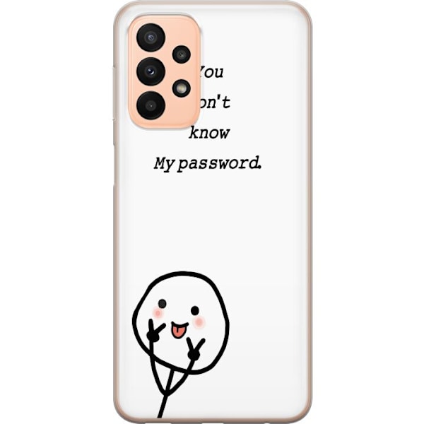 Samsung Galaxy A23 5G Genomskinligt Skal You Don’t Know My P