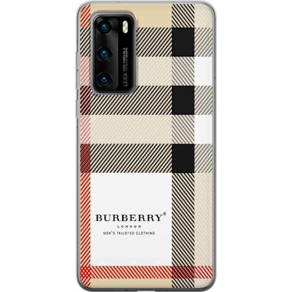 Huawei P40 Gennemsigtig cover Burberry