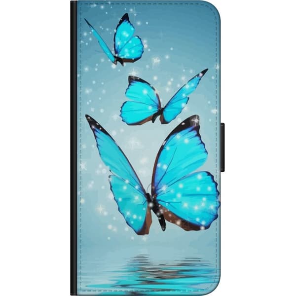 Kompatibelt Lommeboketui til Samsung Galaxy A03s Glimrende Sommerfugler