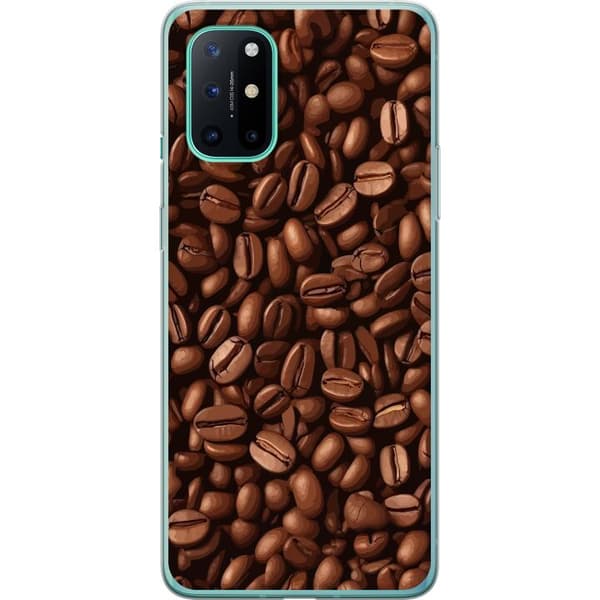 Kompatibelt Mobildeksel til OnePlus 8T Kaffebönor närbild brun