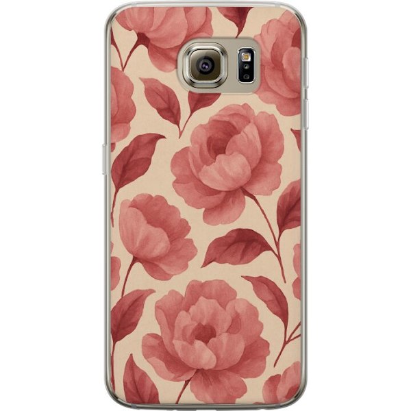 Samsung Galaxy S6 Genomskinligt Skal Rose Bloom