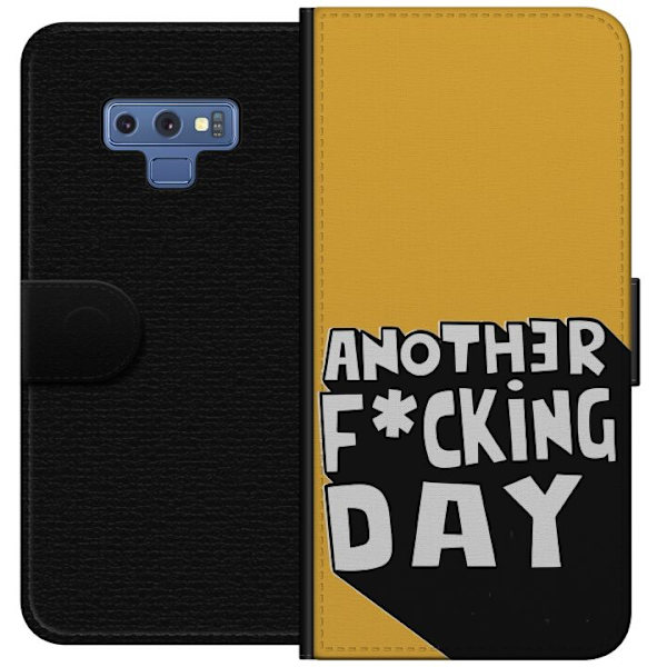 Samsung Galaxy Note9 Tegnebogsetui Another Day Tekstmotiv Humor Streetwear Grafisk Rå Stil Populært Livsstil By Mode Design