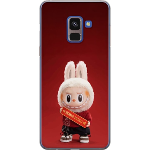 Samsung Galaxy A8 (2018) Genomskinligt Skal Pop Mart The Monsters Labubu Best of Luck Vinyl Plush Doll