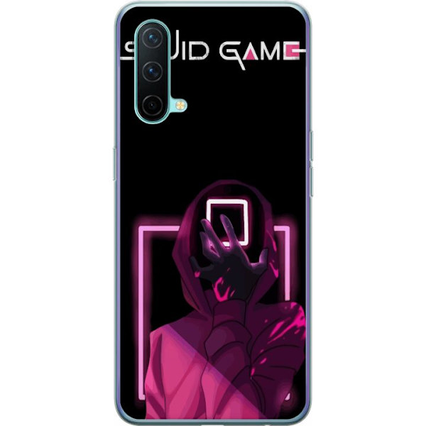 OnePlus Nord CE 5G Läpinäkyvä kuori Squid Game Teema Suosittu Sarja Motiivi Graafinen Ikoninen Suunnittelu Aasialainen Popkulttuuri Jännitys Draam
