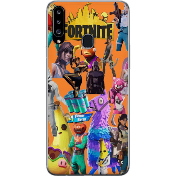 Samsung Galaxy A20s Genomskinligt Skal Fortnite