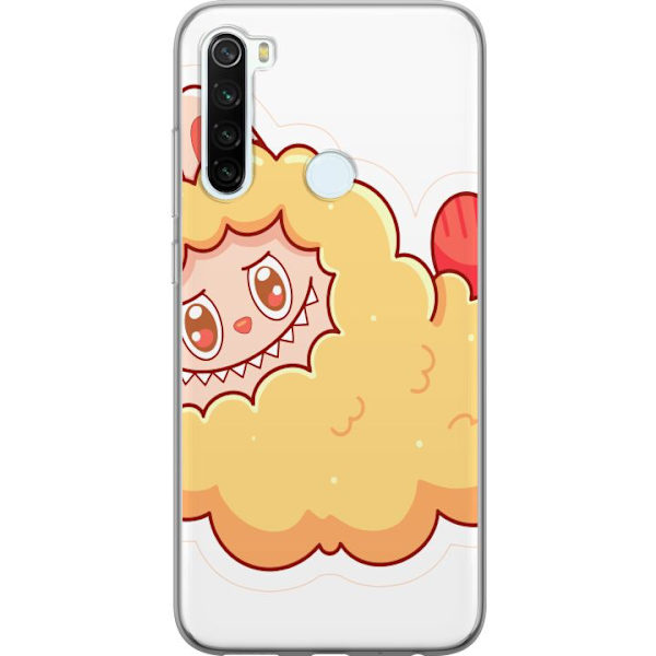 Xiaomi Redmi Note 8 Läpinäkyvä kuori Labubu Pesukarhu Pop Mart Hahmo Keräilyesine Söpö Suunnittelu Suosittu Teema Taideteos Leikkisarja