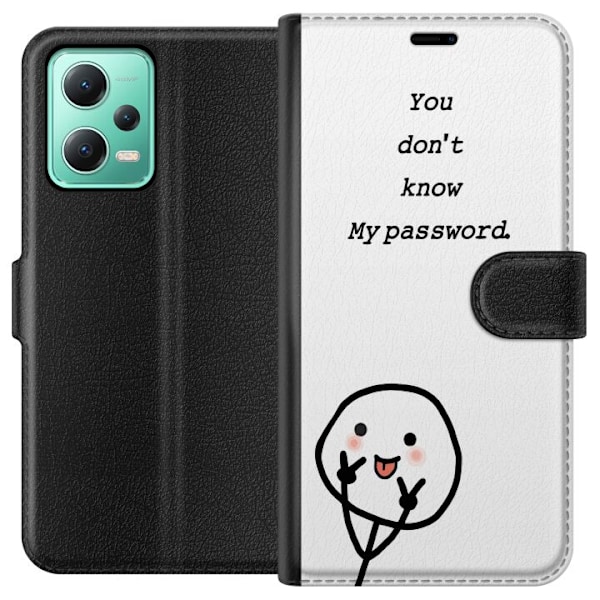 Xiaomi Redmi Note 12 Plånboksfodral You Don’t Know My Passw