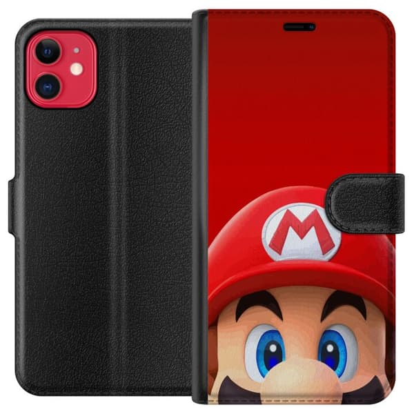 Kompatibel Tegnebogsetui til Apple iPhone 11 Super Mario