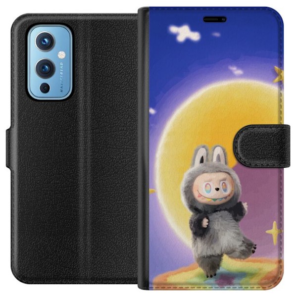 OnePlus 9 Lommeboketui Labubu Neon Pop - Neonfarget pop art-mo