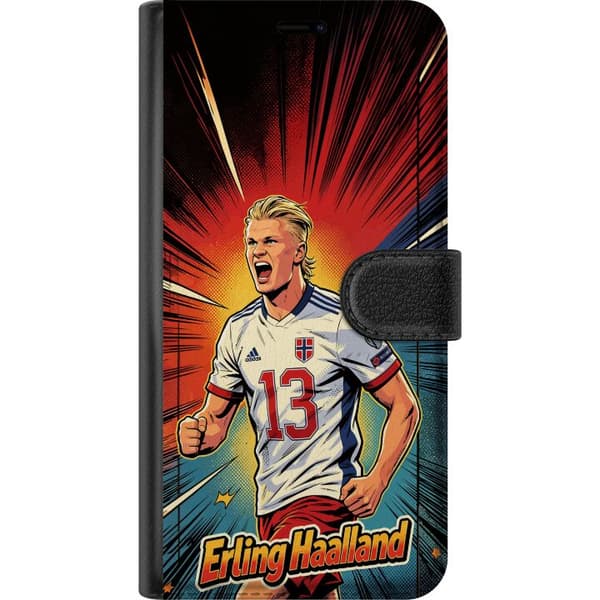 Kompatibelt Plånboksfodral till Xiaomi Poco X3 NFC Erling Haaland seriestil röd