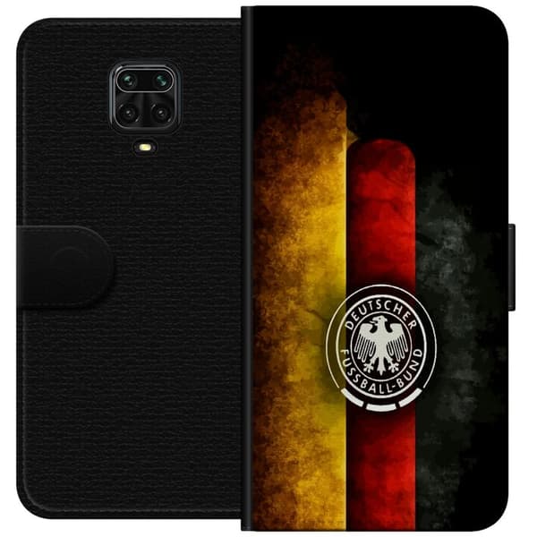 Kompatibel Tegnebogsetui til Xiaomi Redmi Note 9 Pro Tysk fotbollsemblem sort