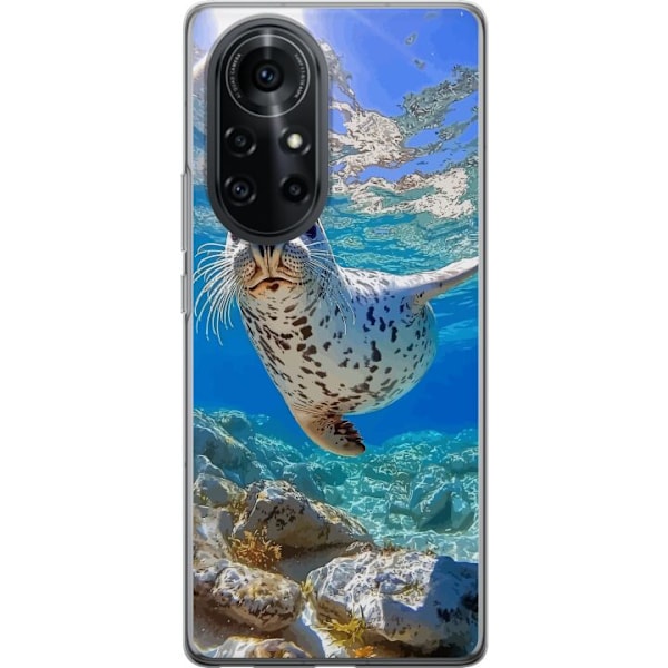 Huawei nova 8 Pro Läpinäkyvä kuori Myynti Meri Uiminen Eläinaihe Luonto Vesimotiivi Sininen Suunnittelu Meriteema Suosittu Motiivi Villieläimet