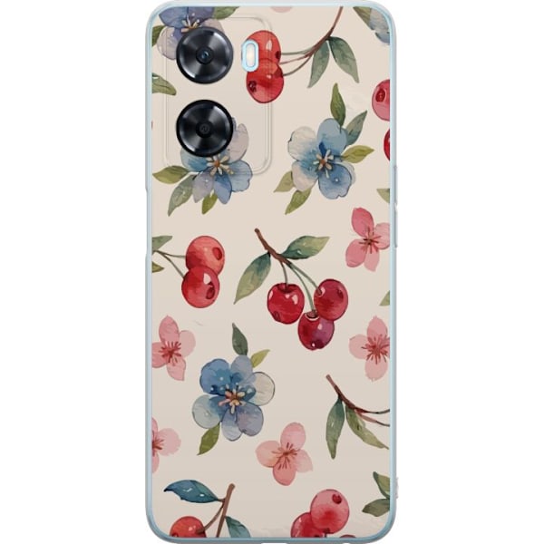 OnePlus Nord N20 SE Genomskinligt Skal Bär & Blommor – mön