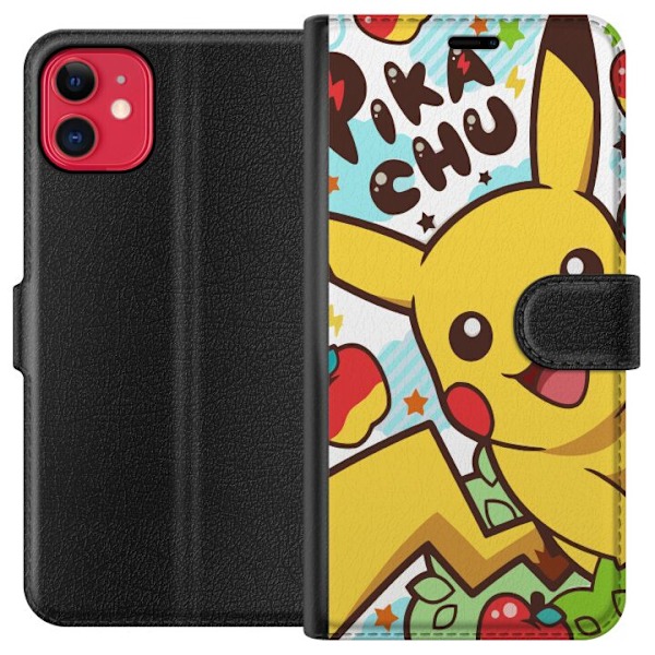 Apple iPhone 11 Tegnebogsetui Pikachu