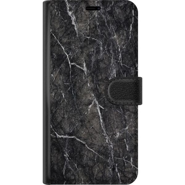 Kompatibelt Plånboksfodral till Apple iPhone 13 mini Marmor Svart