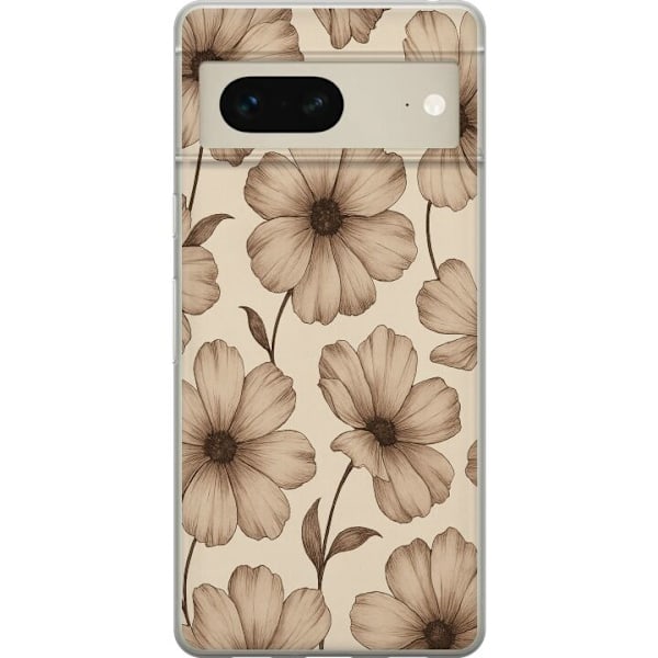 Google Pixel 7 Läpinäkyvä kuori Pastel Rush