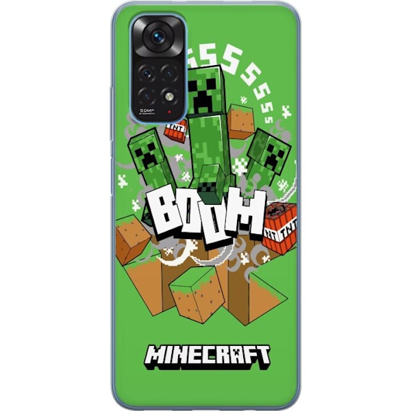 Xiaomi Redmi Note 11 Genomskinligt Skal Minecraft Boom