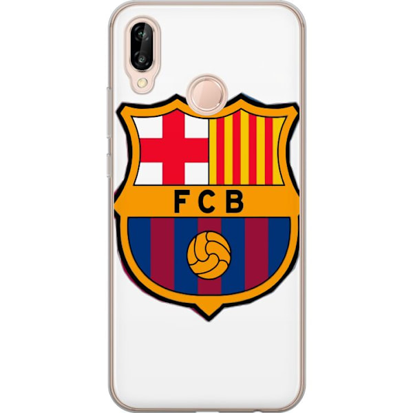 Huawei P20 lite Läpinäkyvä kuori FC Barcelona Emblem Jalkapallo Katalonia Sininen Punainen Seuran Logo Ylpeys La Liga Fanit Ikoninen Kuva