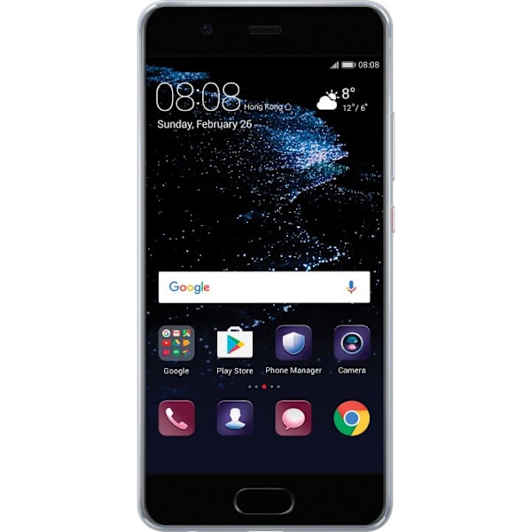 Huawei P10 Läpinäkyvä kuori Kawaii Piggy