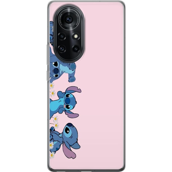 Huawei nova 8 Pro Genomskinligt Skal Stitch Skratt & Bus – Perfekt för Mobilskal eller Poster