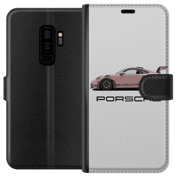 Kompatibel Tegnebogsetui til Samsung Galaxy S9+ Porsche 911 Pink