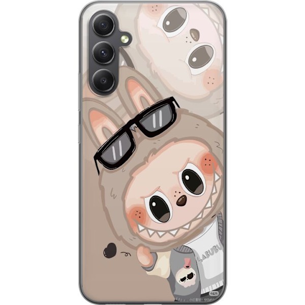Samsung Galaxy A15 5G Läpinäkyvä kuori Labubu Rainbow Chaos