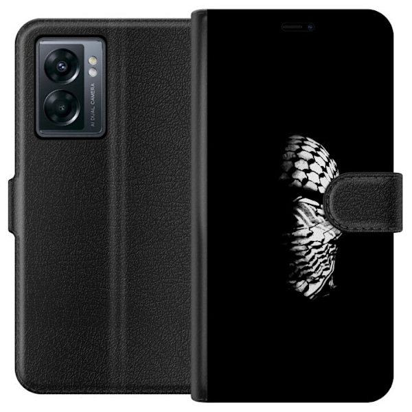 OnePlus Nord N300 Lompakkokotelo Keffiyeh-kuviointi - klassine