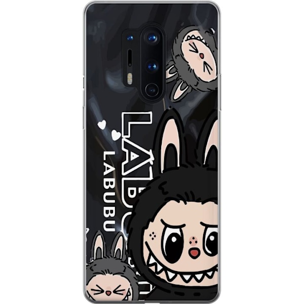 OnePlus 8 Pro Läpinäkyvä kuori <nl>Labubu Black Energy - Mu