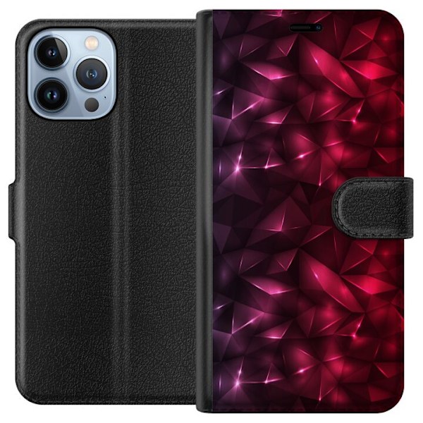 Apple iPhone 13 Pro Max Lompakkokotelo Kiusoittava Punainen