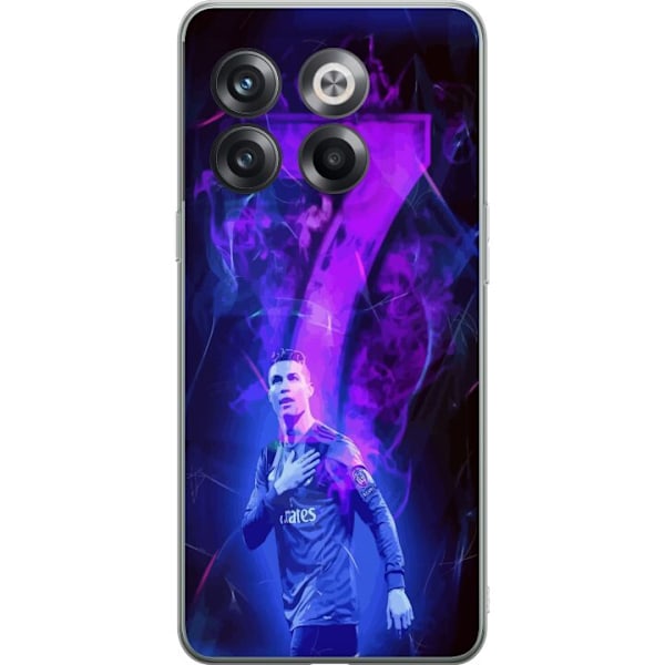 OnePlus 10T Gennemsigtig cover Ronaldo 7 - Fodboldlegende i Handling for Fans