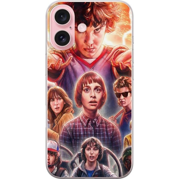 Apple iPhone 16 Gjennomsiktig deksel Stranger Things