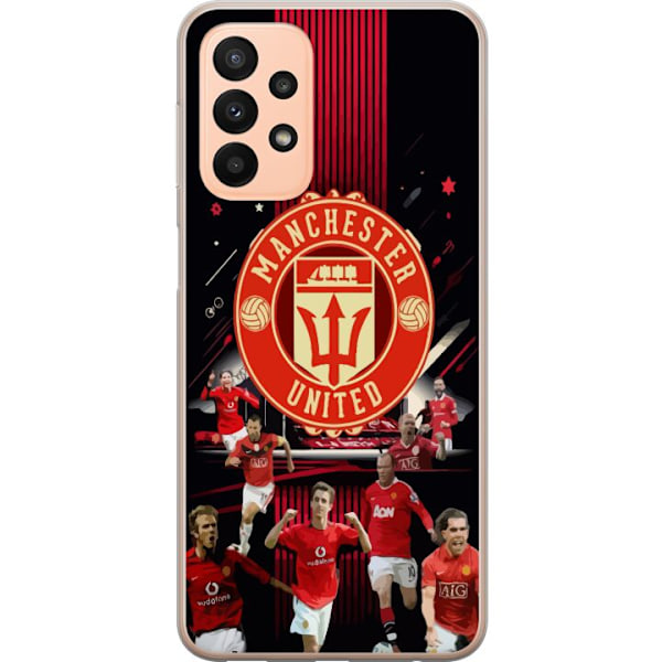 Samsung Galaxy A23 5G Genomskinligt Skal Manchester United F.C