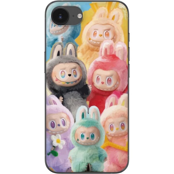 Apple iPhone 16e Genomskinligt Skal Labubu Sketch Style – Ha