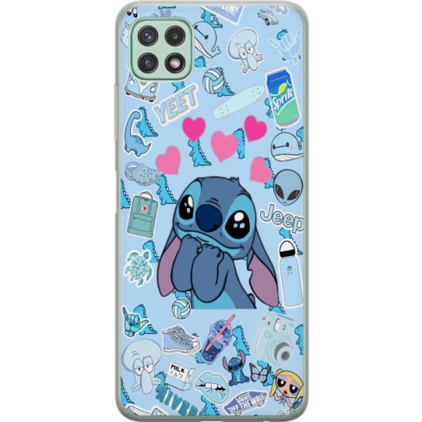 Samsung Galaxy A22 5G Läpinäkyvä kuori Stitch