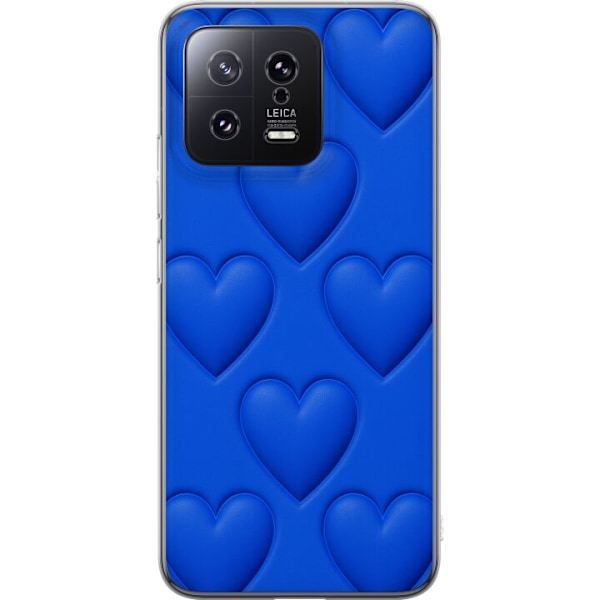 Xiaomi 13 Läpinäkyvä kuori Siniset Sydämet