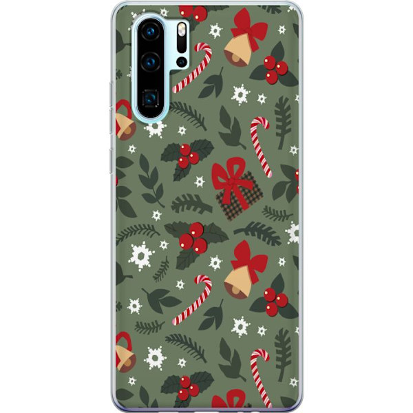 Huawei P30 Pro Gjennomsiktig deksel God Jul mønster