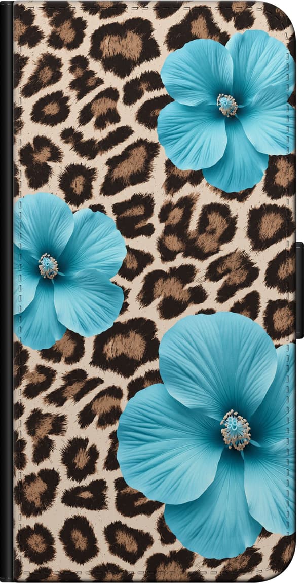 Kompatibelt Lommeboketui til OnePlus 9 Pro Brun blomsterleopard brun