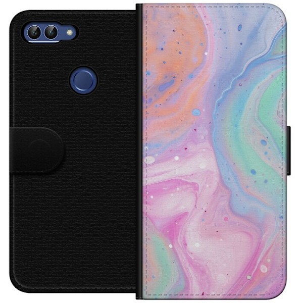 Huawei P smart Tegnebogsetui Pastelmarmor
