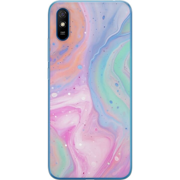 Xiaomi Redmi 9A Läpinäkyvä kuori Pastellimarmori