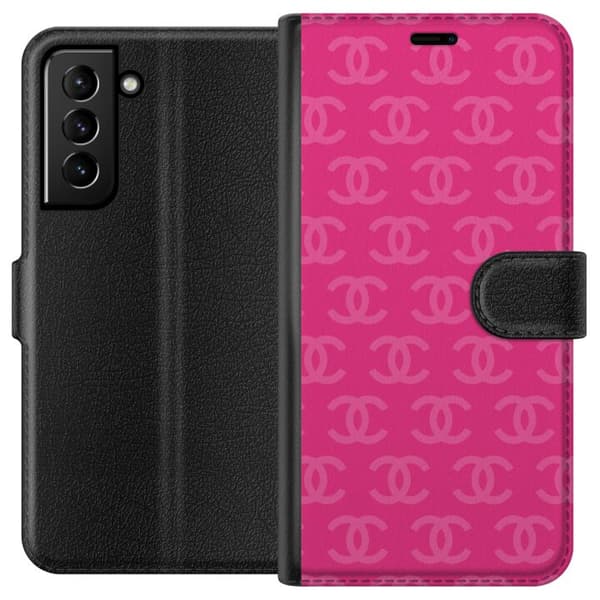 Kompatibel Tegnebogsetui til Samsung Galaxy S21+ 5G CC Pink