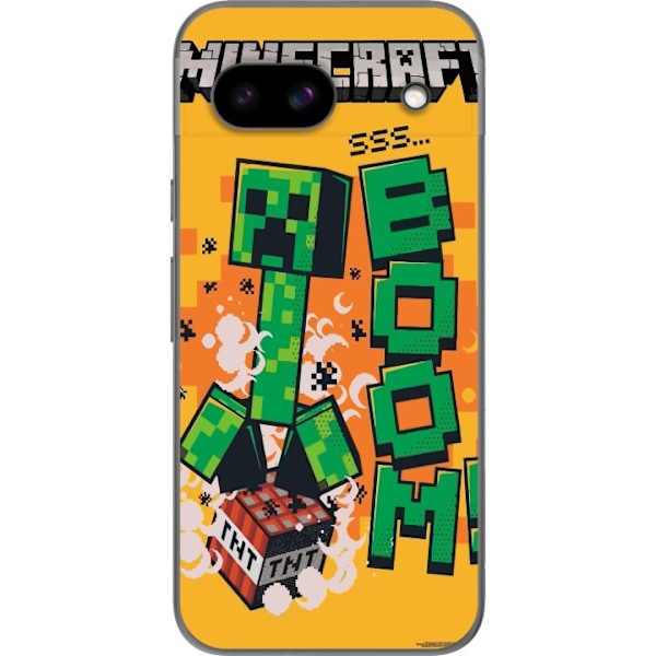 Google Pixel 8a Gjennomsiktig deksel Minecraft Boom