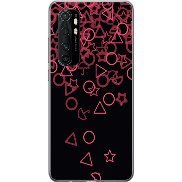 Xiaomi Mi Note 10 Lite Läpinäkyvä kuori Squid Game Ikoni Sarja Suosittu TV-peli Ikoni Graafinen Motiivi Aasialainen Trendi Draamasarja
