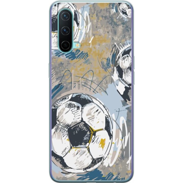 OnePlus Nord CE 5G Gjennomsiktig deksel Fotball